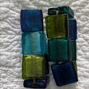 Glass Mosaic Accent bracelets (2)